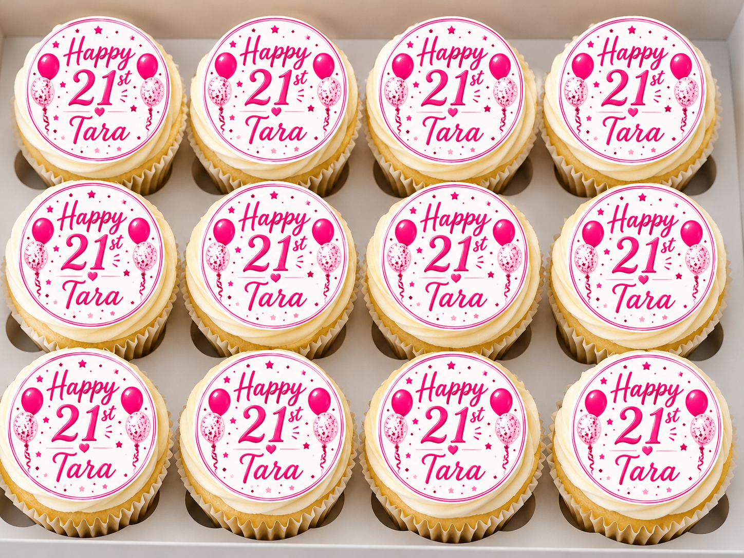 Personalised cupcake toppers