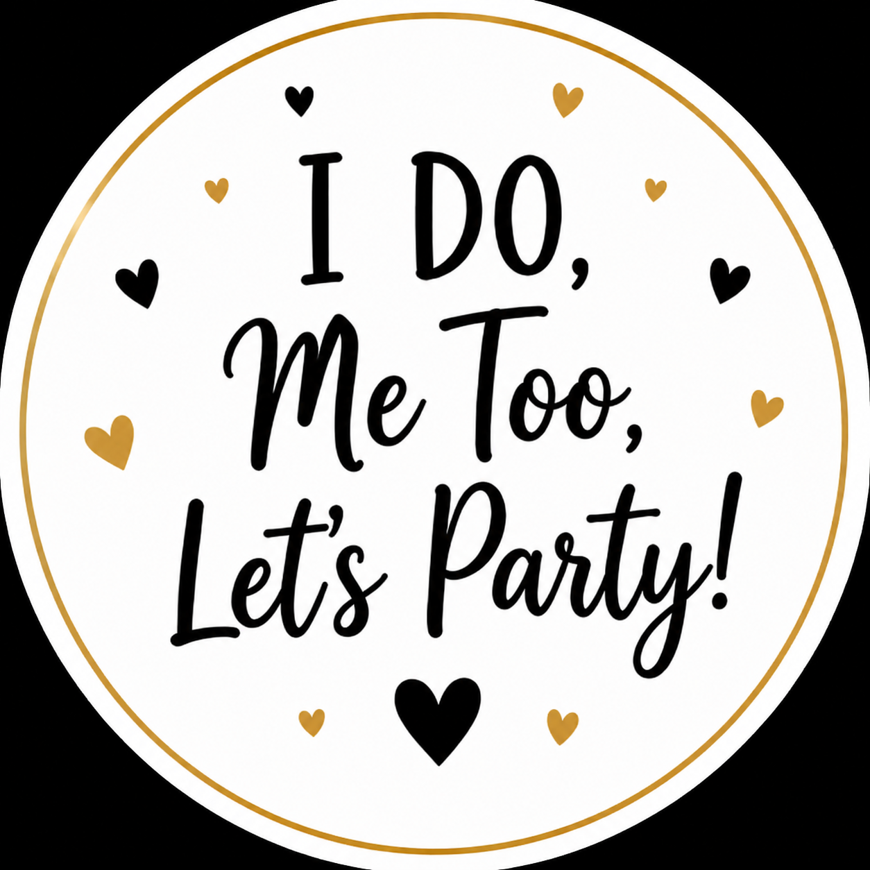 Wedding Day - i do me too-Cupcake Toppers