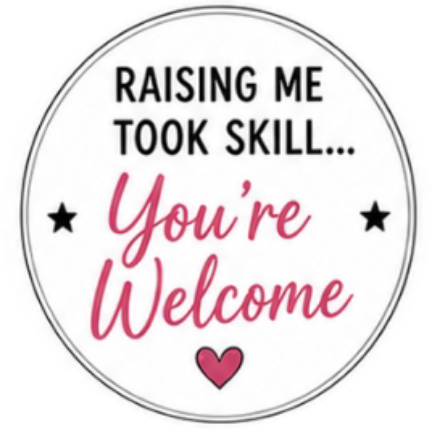 Happy Mothers Day You,'re Welcome Cupcake Topper