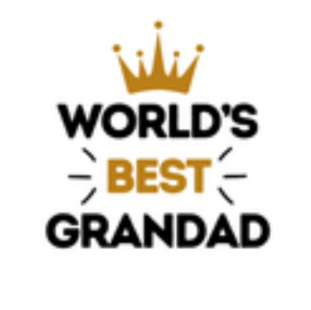 Happy Fathers Day Worlds Best Grandad Edible Cake Topper