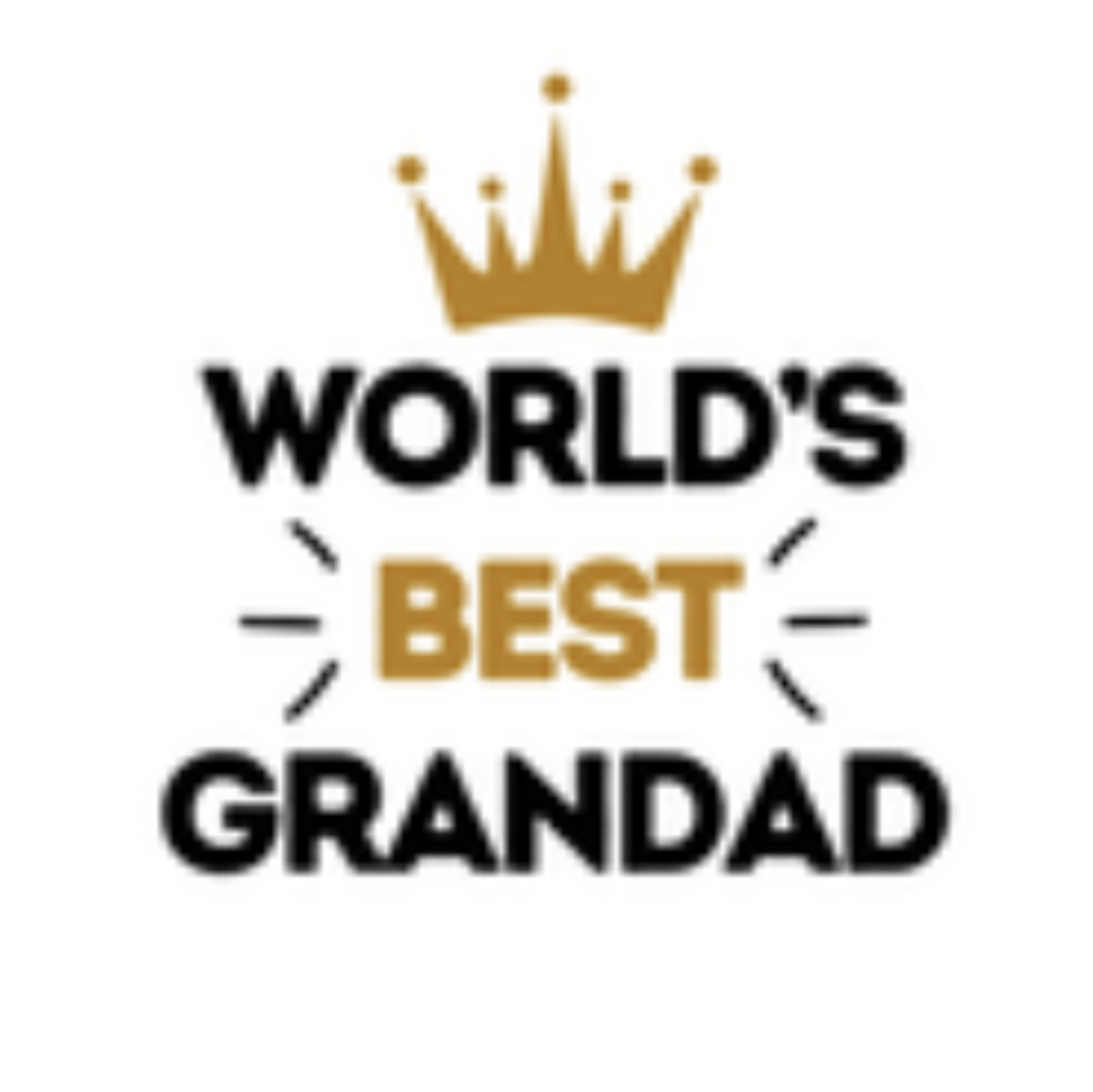 Happy Fathers Day Worlds Best Grandad Edible Cake Topper