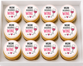 Happy Mothers Day Mum Deserves Wine Cupcake Topper