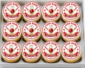 Personalised Cricket Happy Birthday Cupcake Topper
