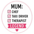 Happy Mothers Day Legend Cupcake Topper