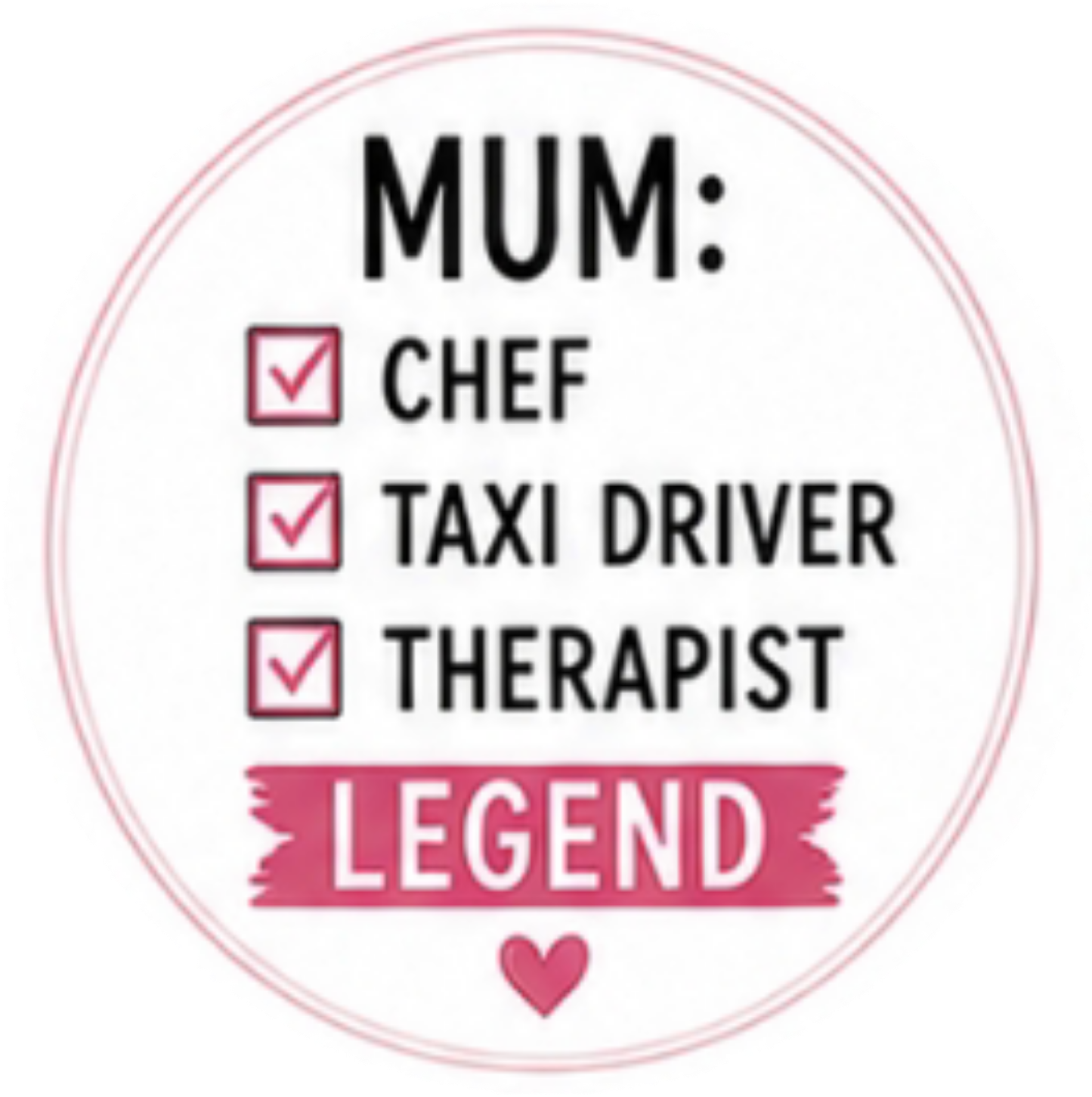 Happy Mothers Day Legend Cupcake Topper