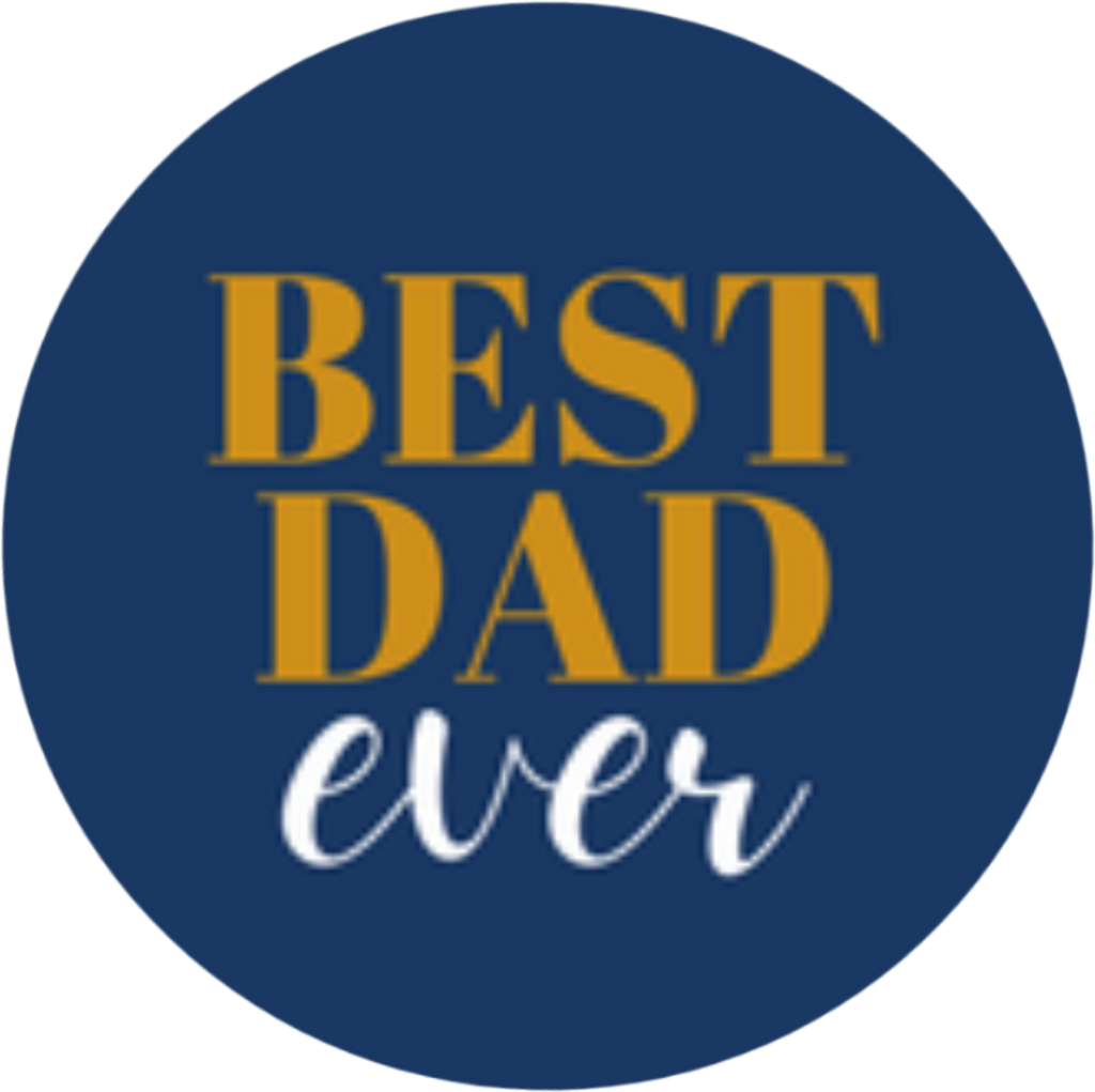 Fathers Day Best Dad Ever Edible Cake Topper