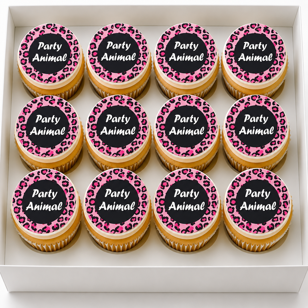 Hen Night Party Animal Cupcake Toppers