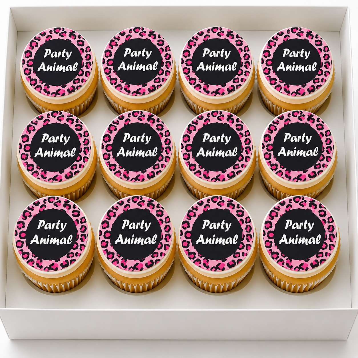 Hen Night Party Animal Cupcake Toppers