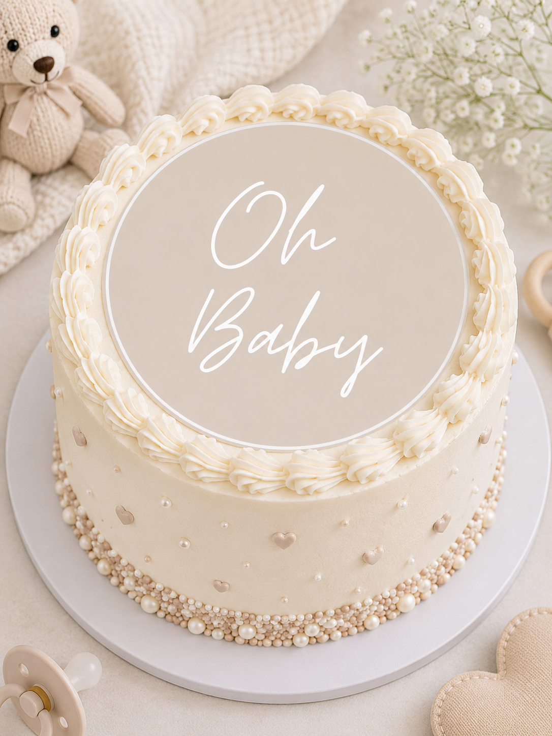 Baby Shower oh Baby Edible Cake Topper