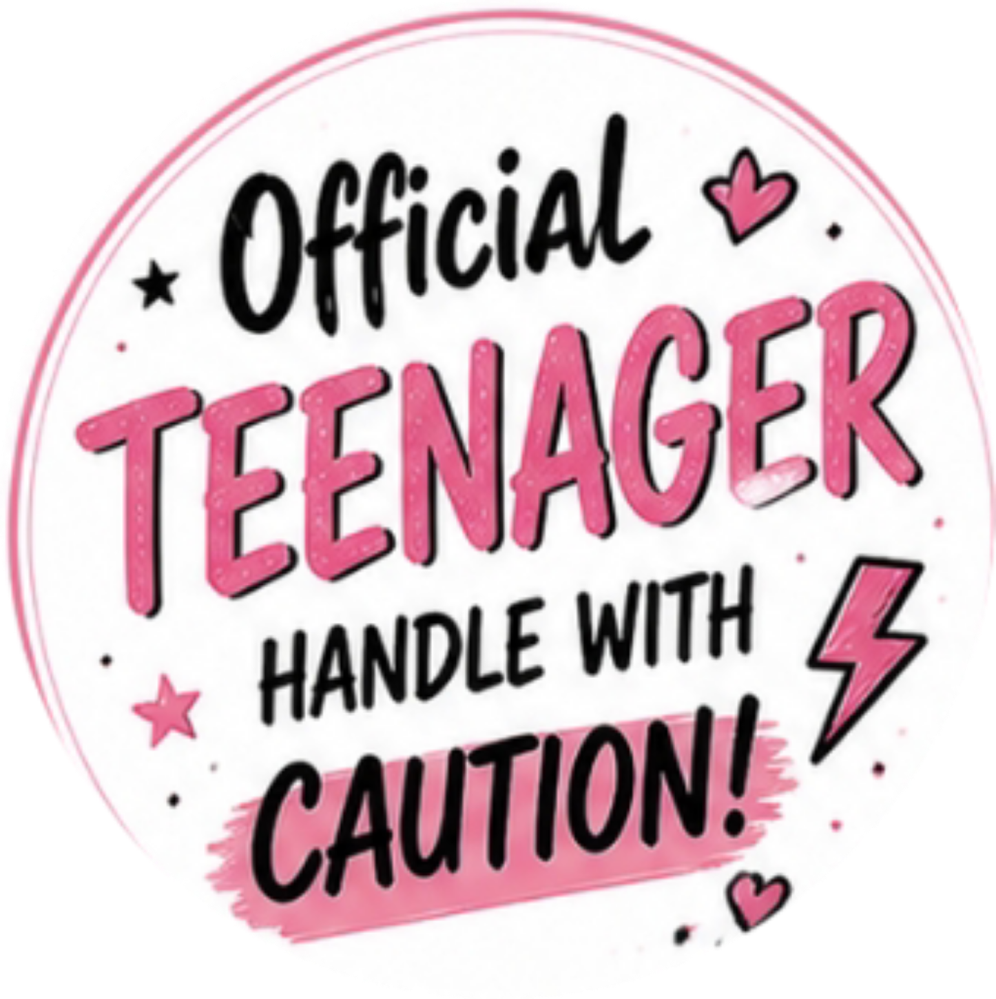 Happy Birthday Official Teenager 13th Cupcake Topper