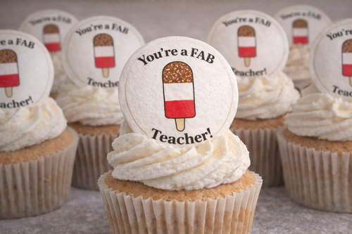 Best Teacher - You're a Fab Teacher Cupcake Topper