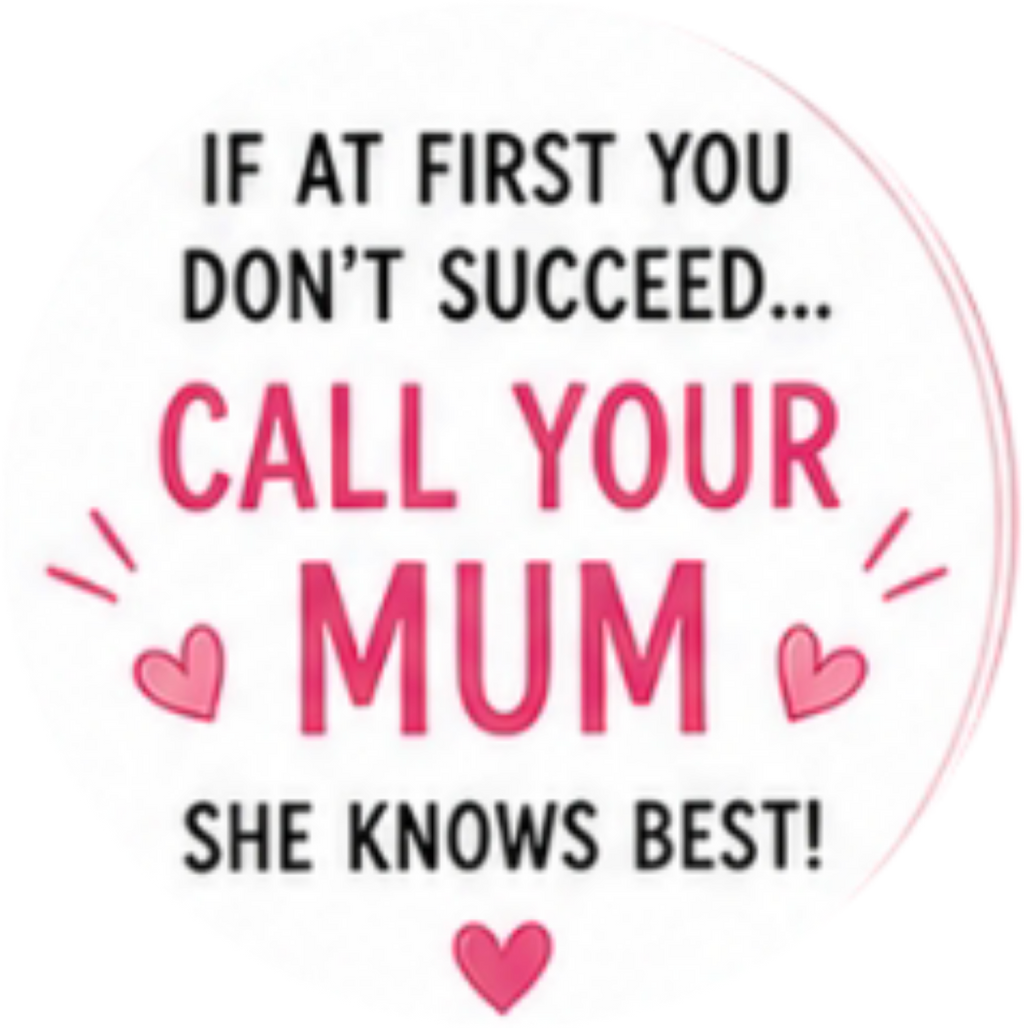 Happy Mothers Day Call your Mum Cupcake Topper