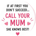 Happy Mothers Day Call your Mum Cupcake Topper