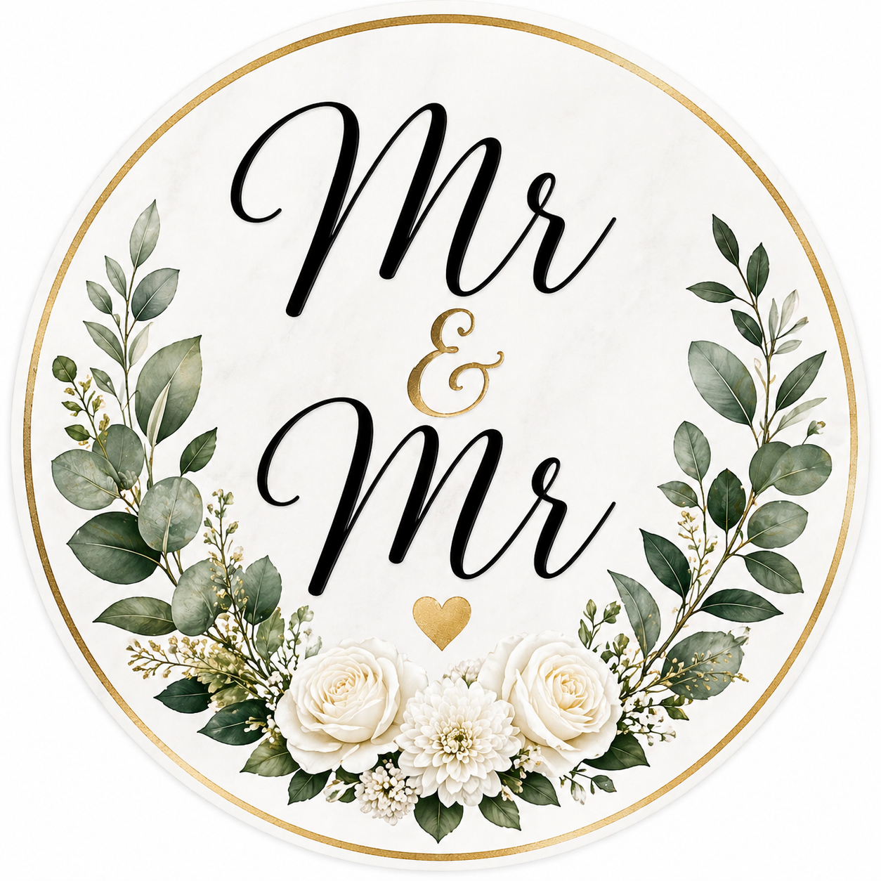 Wedding Day - Mr & Mr Cupcake Toppers