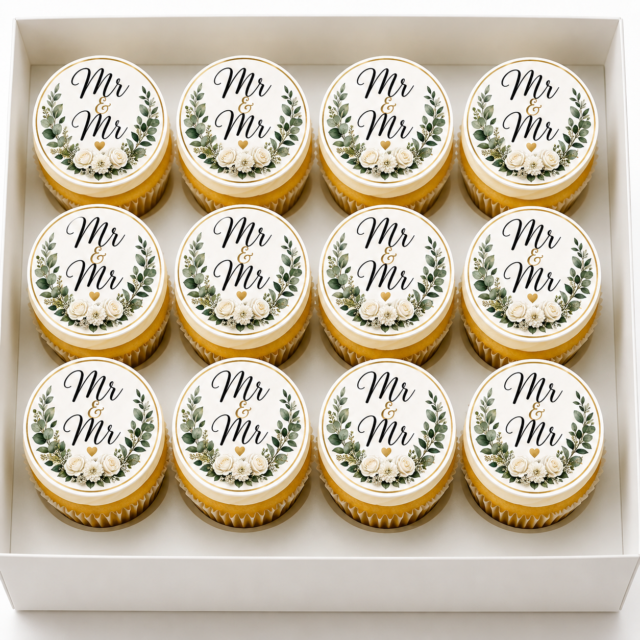 Wedding Day - Mr & Mr Cupcake Toppers