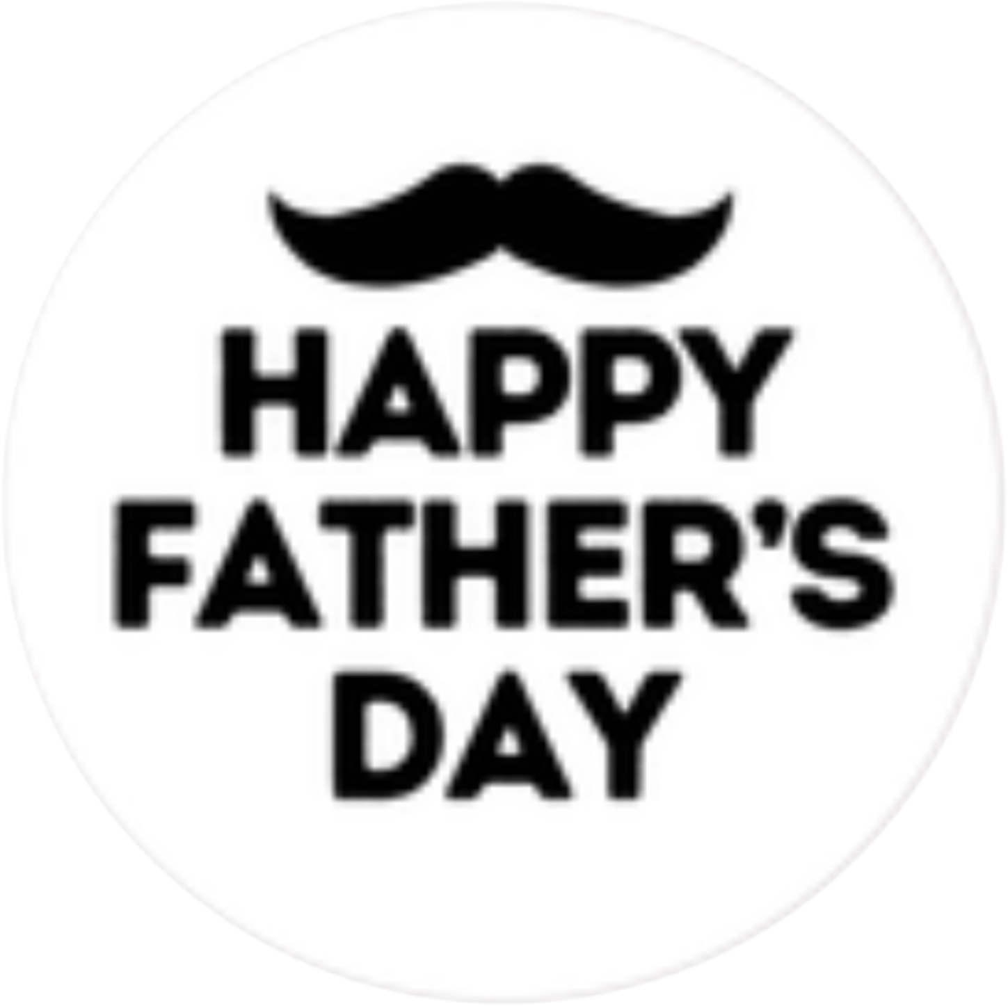 Fathers Day Happy Fathers Day Moustache Edible Cake Topper