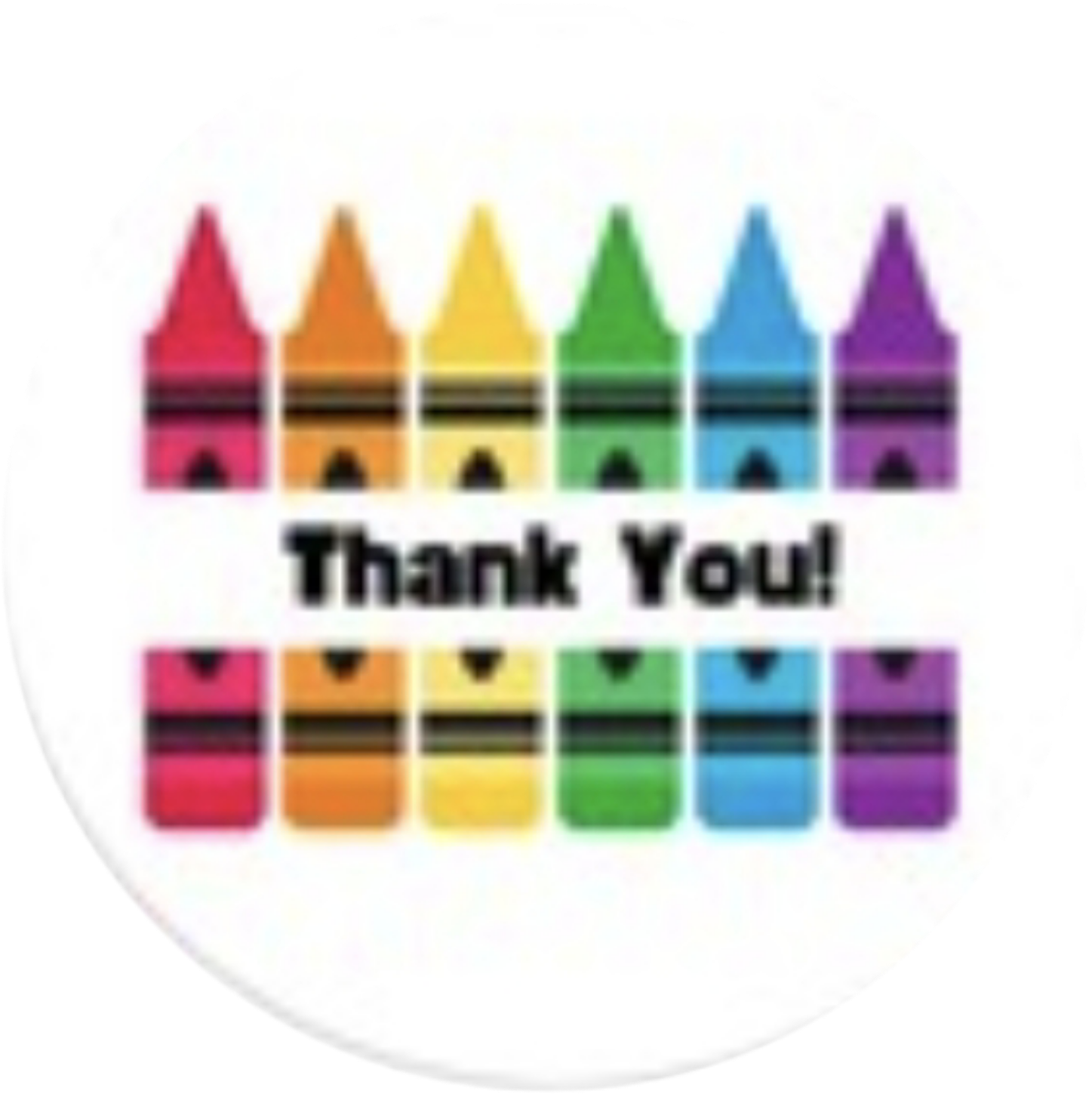 Best Teacher Thank You Crayons Edible Cake Topper