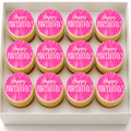Happy Birthday Pink Cupcake Topper