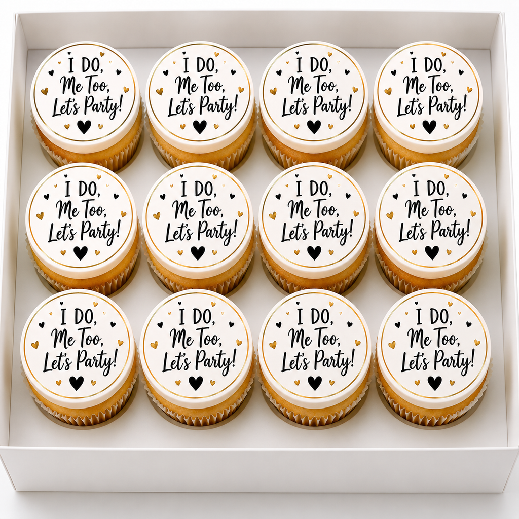 Wedding Day - i do me too-Cupcake Toppers