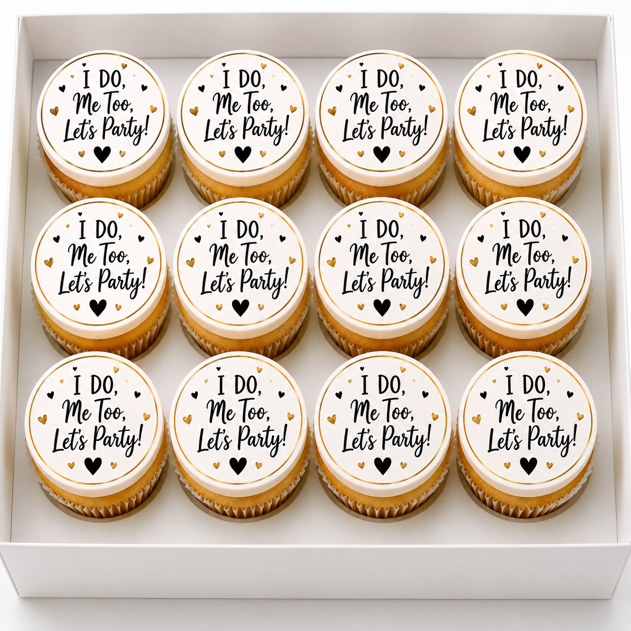 Wedding Day - i do me too-Cupcake Toppers