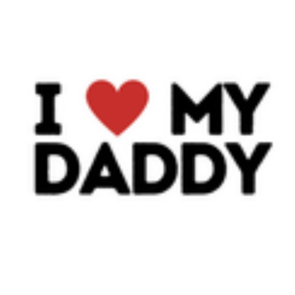 Fathers Day I ❤️ My Daddy Edible Cake Topper