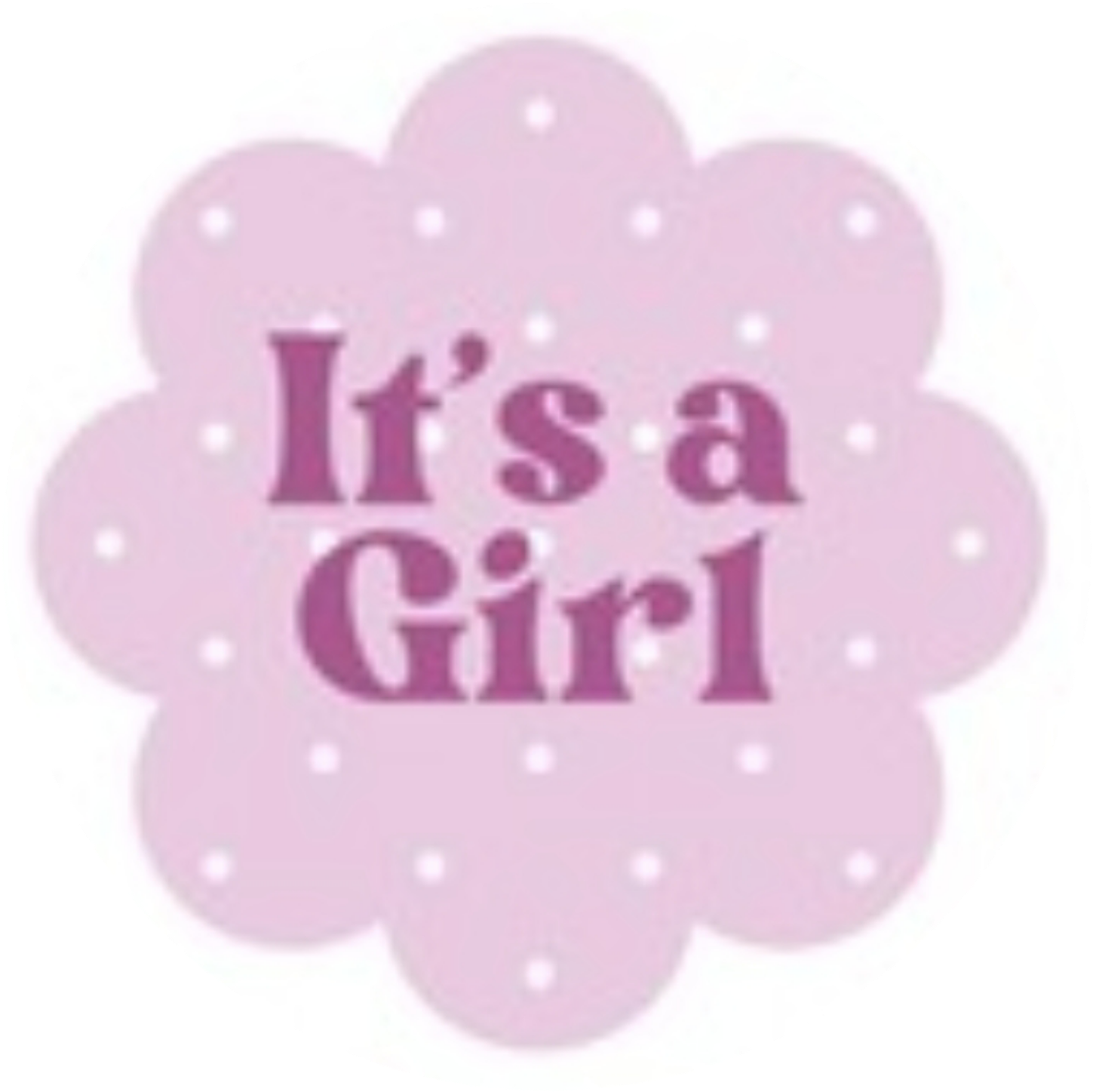 Baby Shower Its A Girl Edible Cake Topper