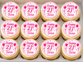 Personalised Happy Birthday Cupcake Topper