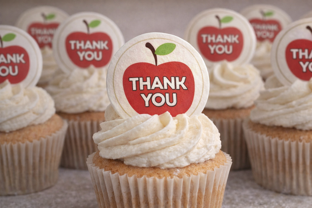 Best Teacher - Thank you Cupcake Topper