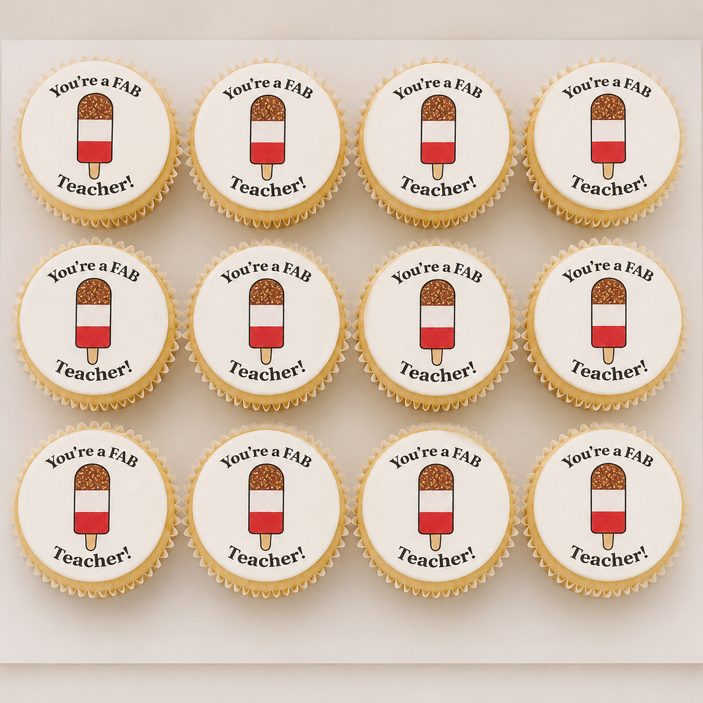 Best Teacher - You're a Fab Teacher Cupcake Topper