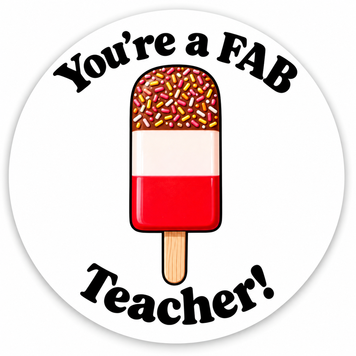 Best Teacher You're A Fab Teacher Edible Cake Topper