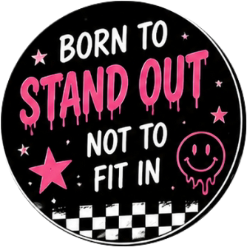 Happy Birthday Born To Stand Out 13th Cupcake Topper