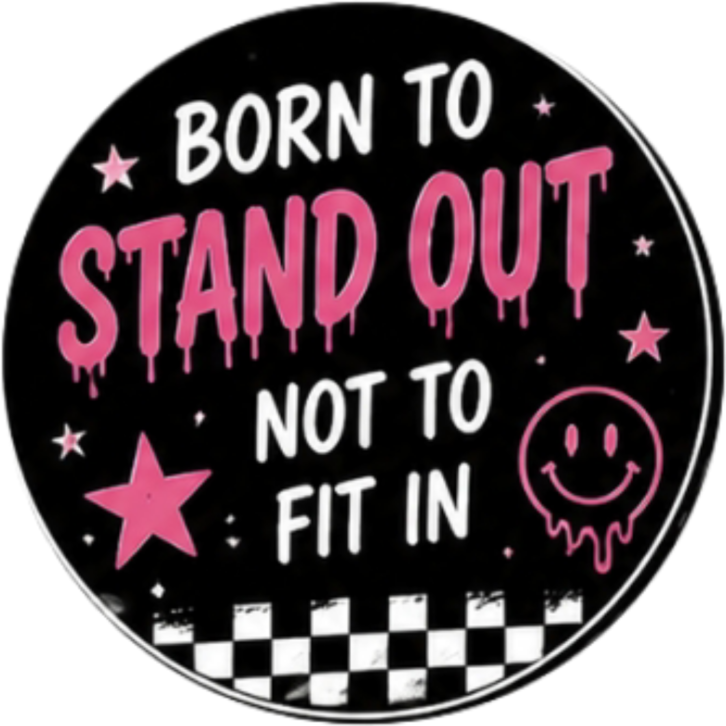 Happy Birthday Born To Stand Out 13th Cupcake Topper