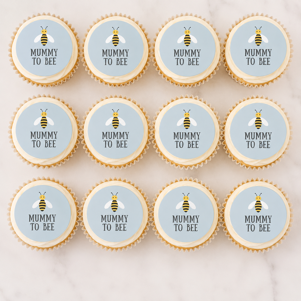 Baby Shower- Mum To Bee Cupcake Topper