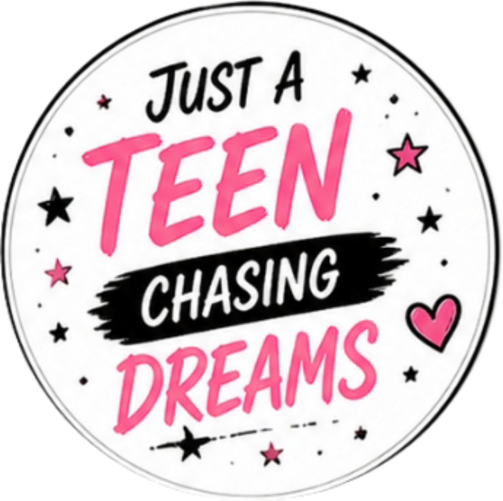 Happy 13th Birthday Just a Teen Chasing A Dream Cupcake Topper