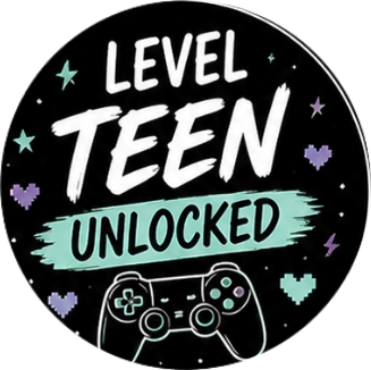 Happy Birthday level teen 13th Cupcake Topper
